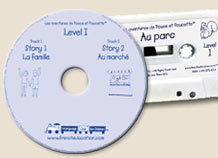 Details of french audiocassettes for children